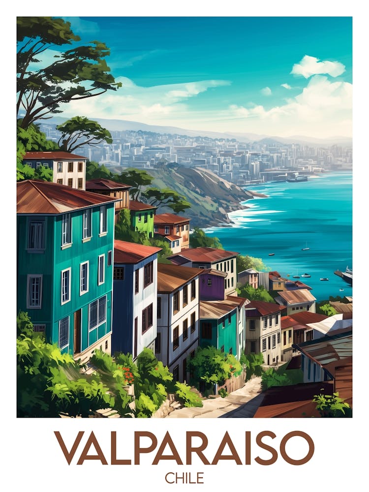 Affiche de voyage Valparaiso