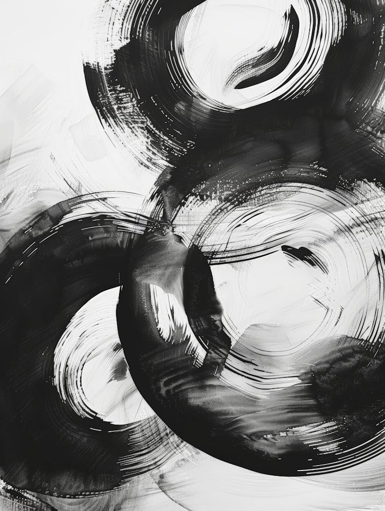 Black And White Circles 6