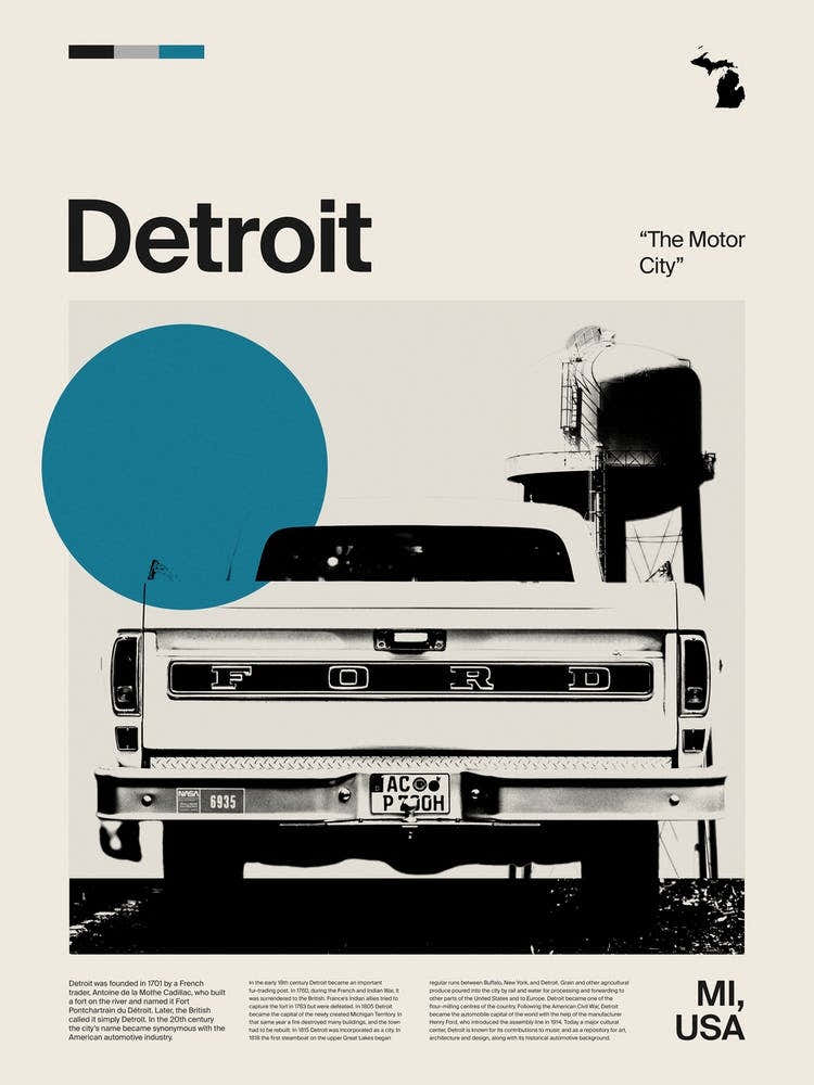 Mid Century Detroit Travel