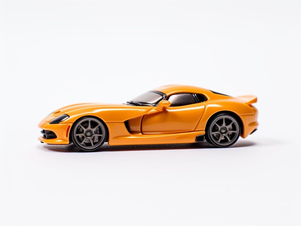 Toy Car Dodge Viper Orange
