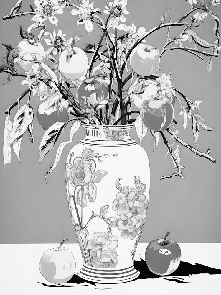 Vase Of Apples