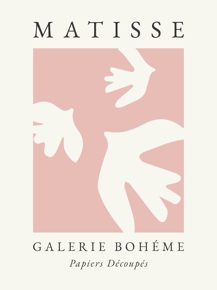Matisse Abstract Bird Print Pink