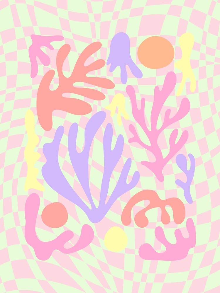 Groovy Pastel Paper Cutout