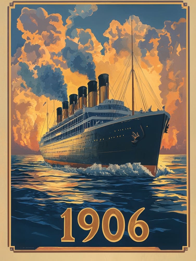 Aihrgdesign A Vintage Travel Poster Of A Luxury Steamship Sai C65b5b3d 8eca 47d8 Ab1d 6886385448a9 1