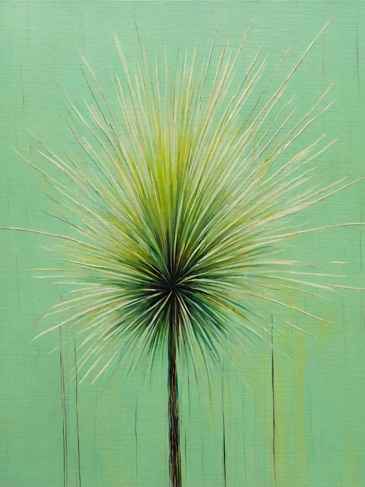 Green Australian Native Flower Grasstrees Artwork