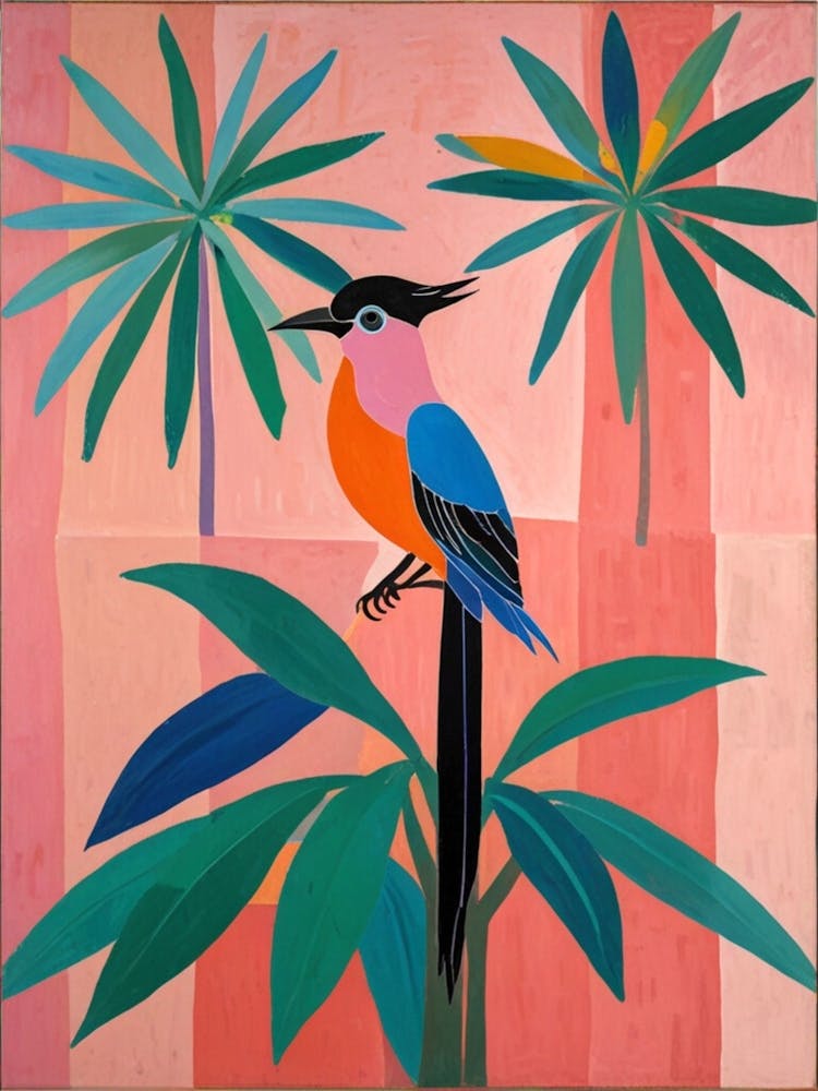 Bird In The Palm Tree