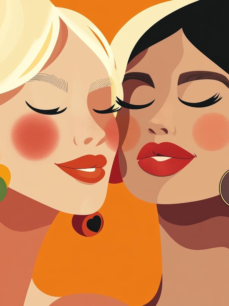 Two Women Kissing 43