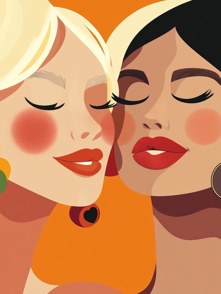 Two Women Kissing 43