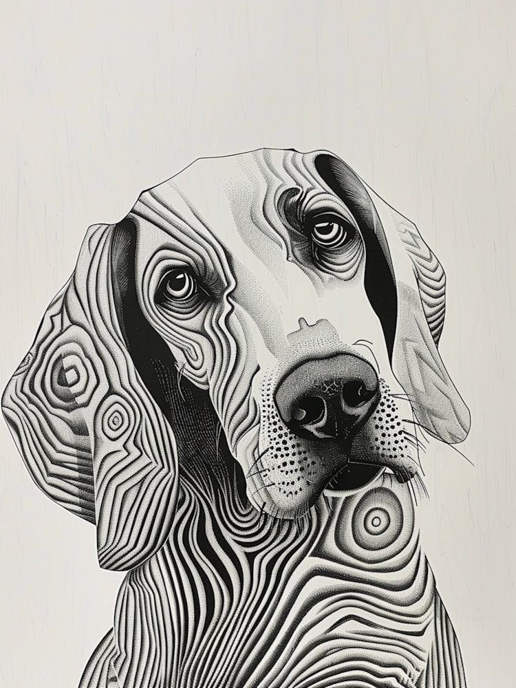 Black And Tan Line Sketch 2