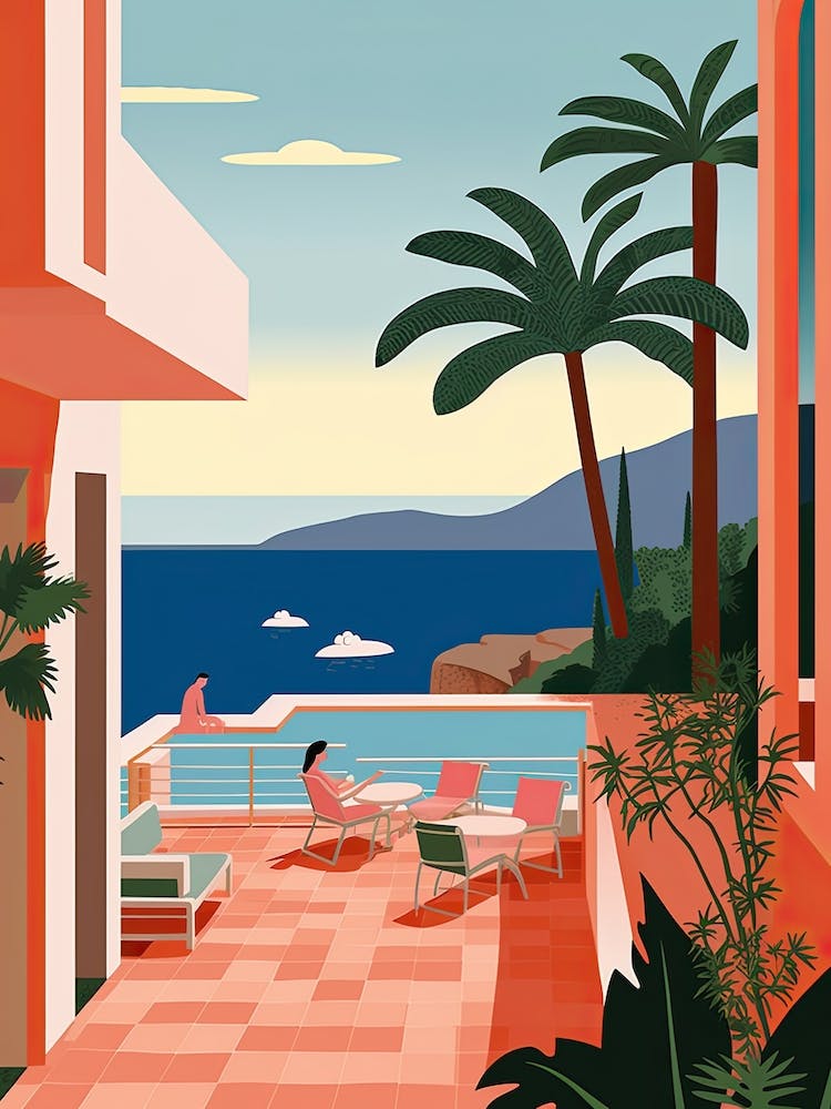 Acapulco, Mexiko, Grafische Illustration 1