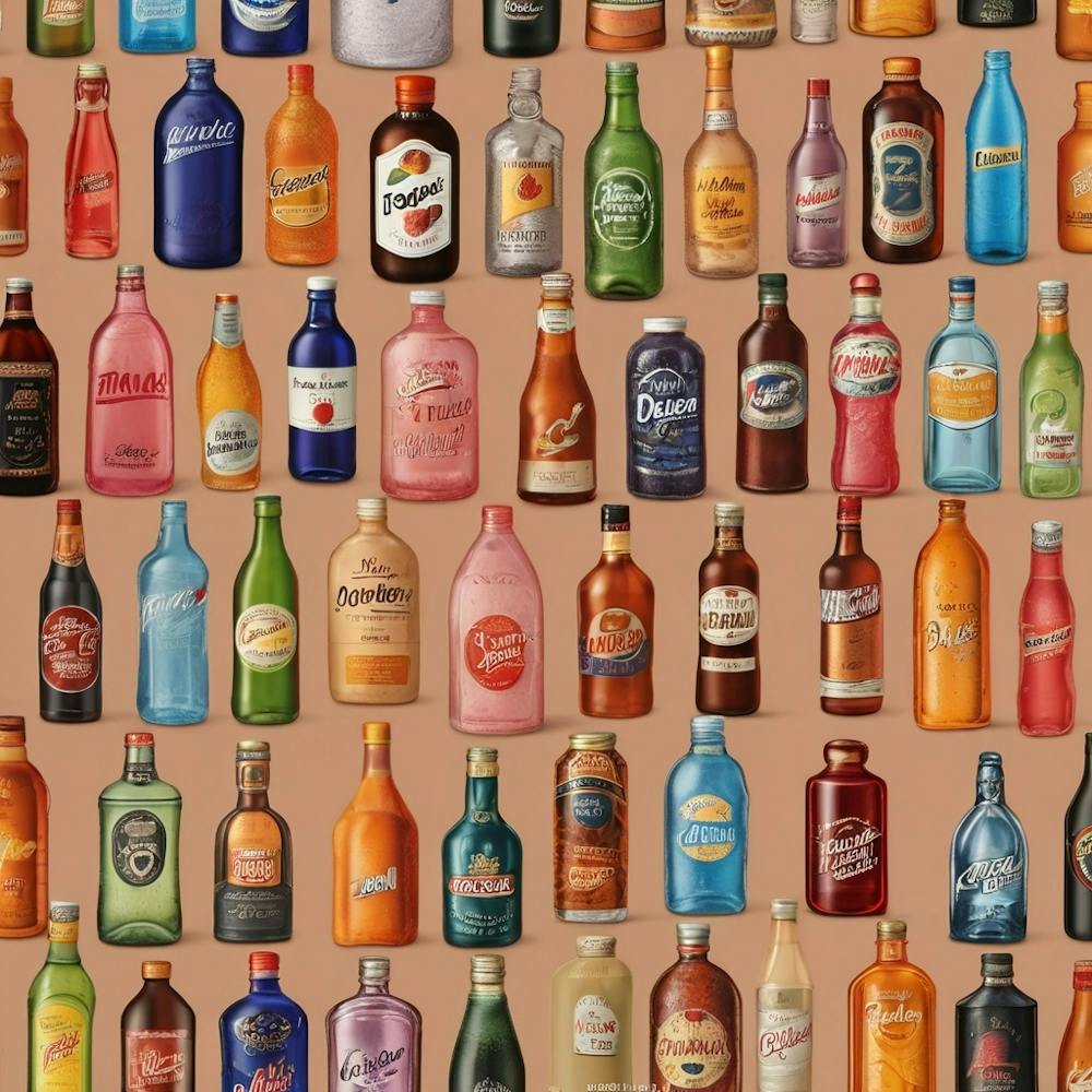 Default Drinks In Bottles Of Popular Brands Aesthetic 0