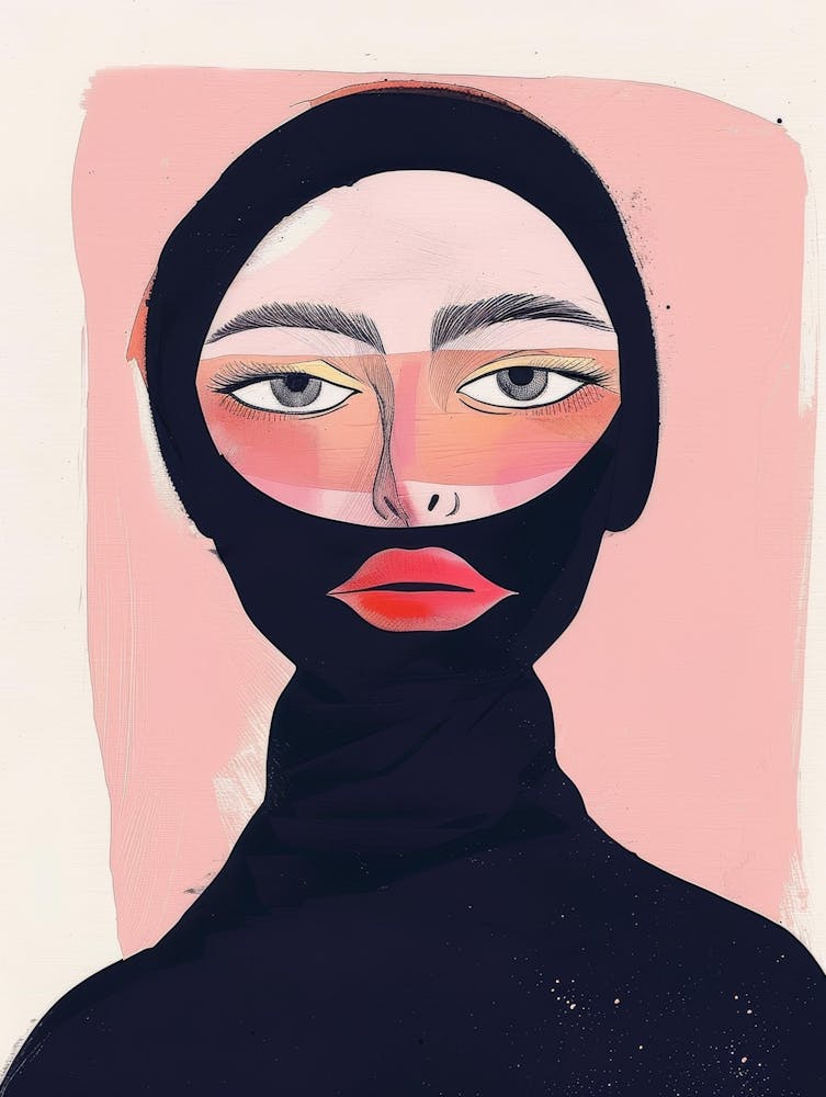 Portrait Of A Woman In Hijab