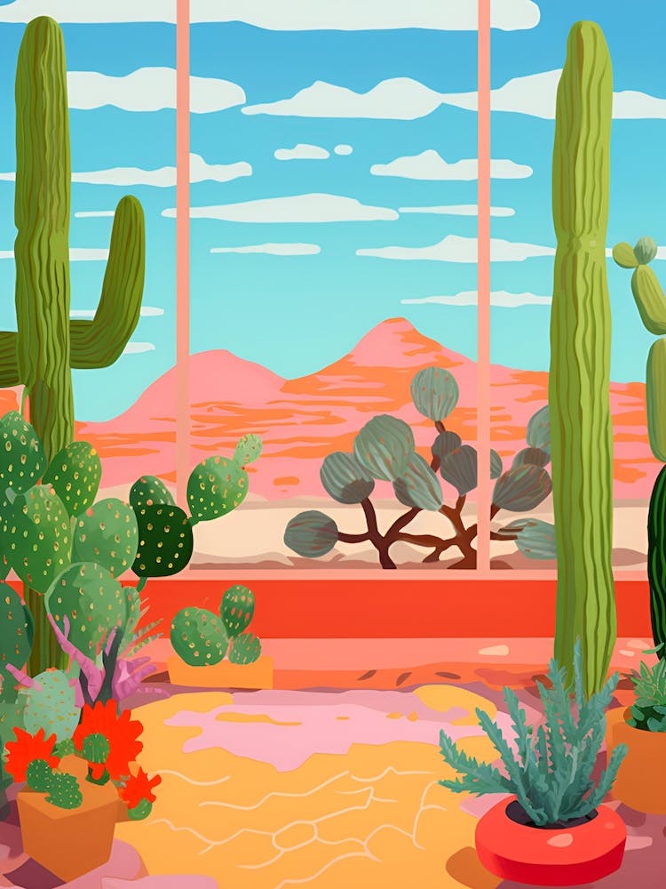Modern Cactus Garden