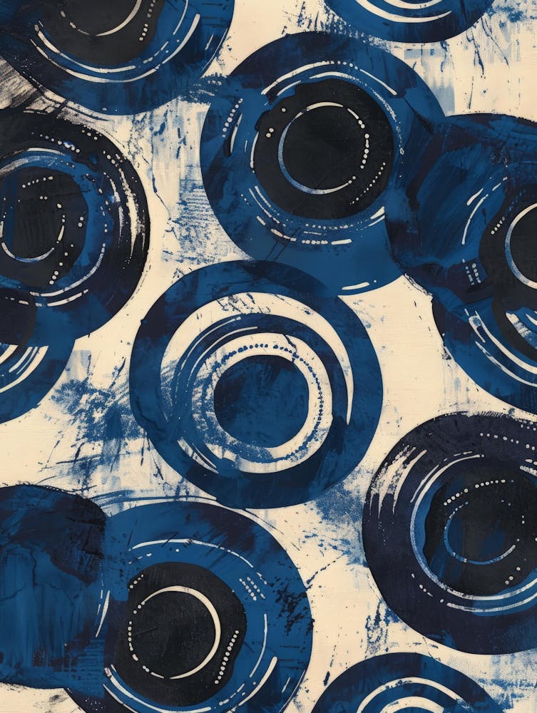 Blue Circles 7
