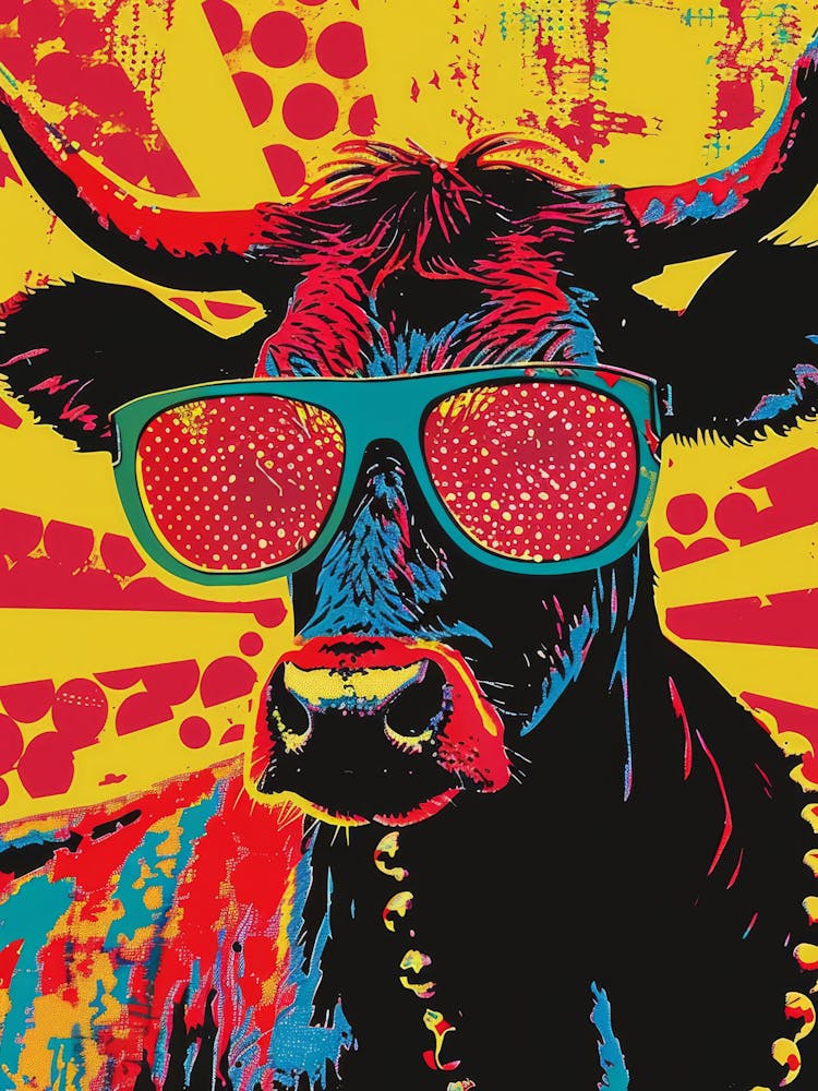 Cow In Sunglasses