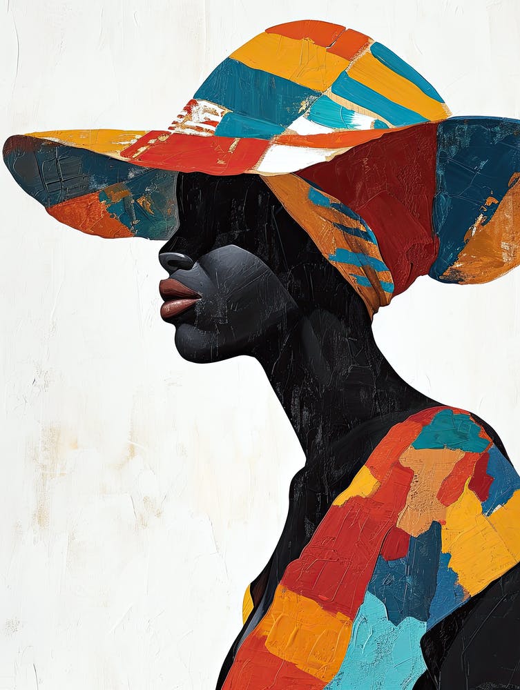African Woman In Сolored Сlothes