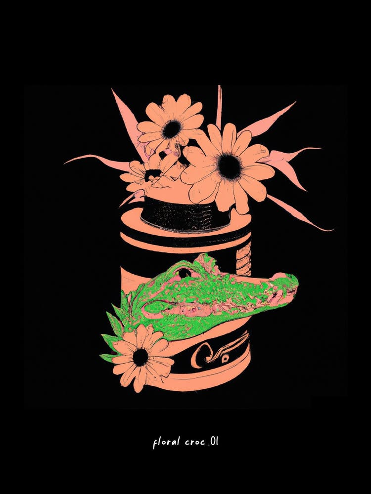 Floral Croc 01
