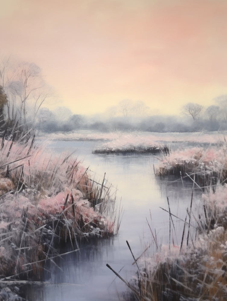 Verträumtes Wintergemälde The Broads England 4