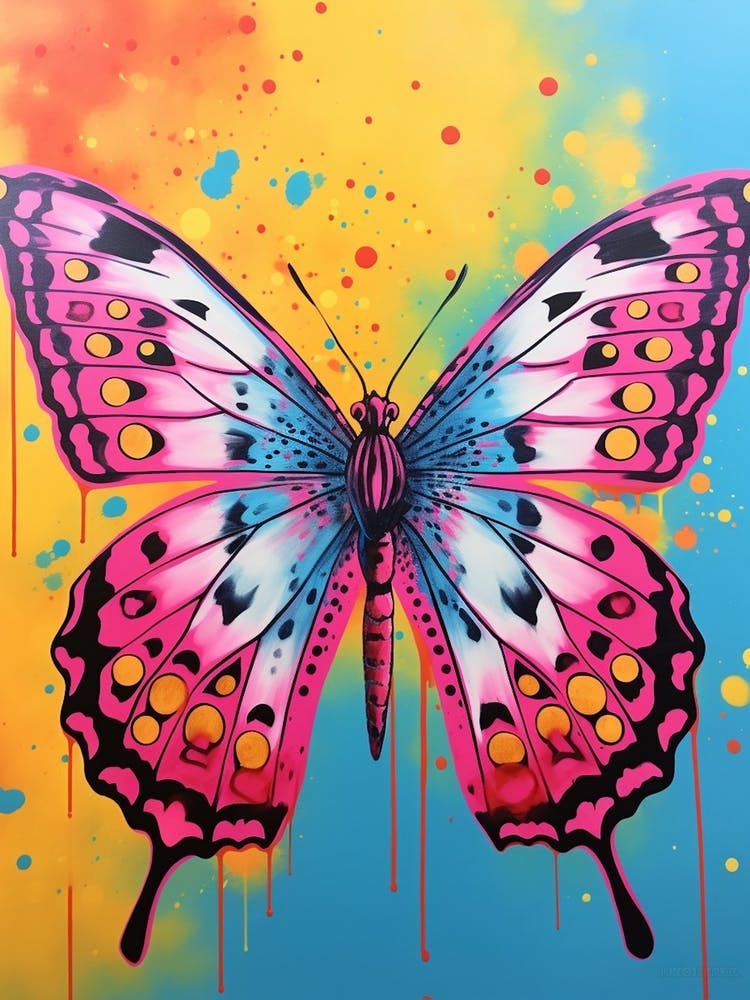 Pop Art Skipper Butterfly 4