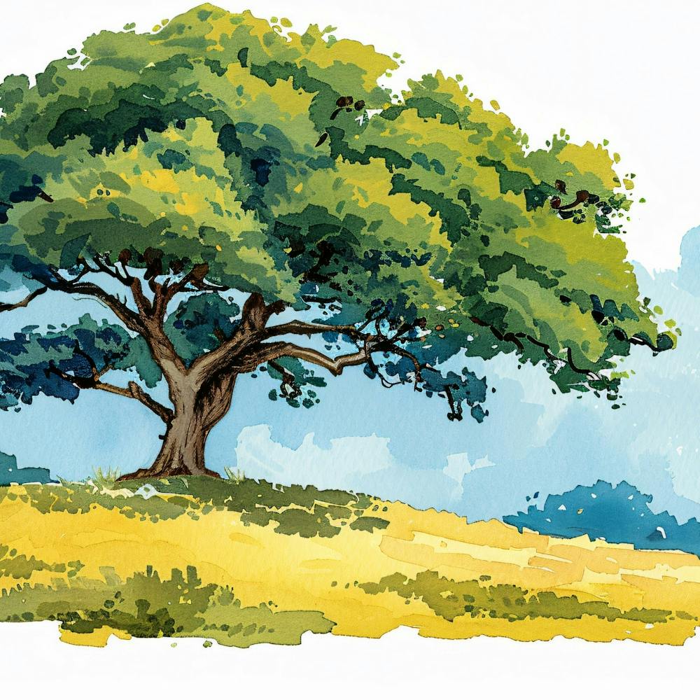 Einsamer Baum auf dem Feld