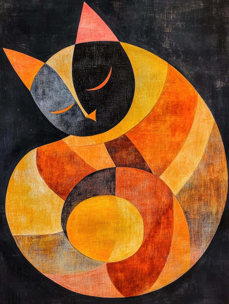 Cat Sleeping Canvas Print