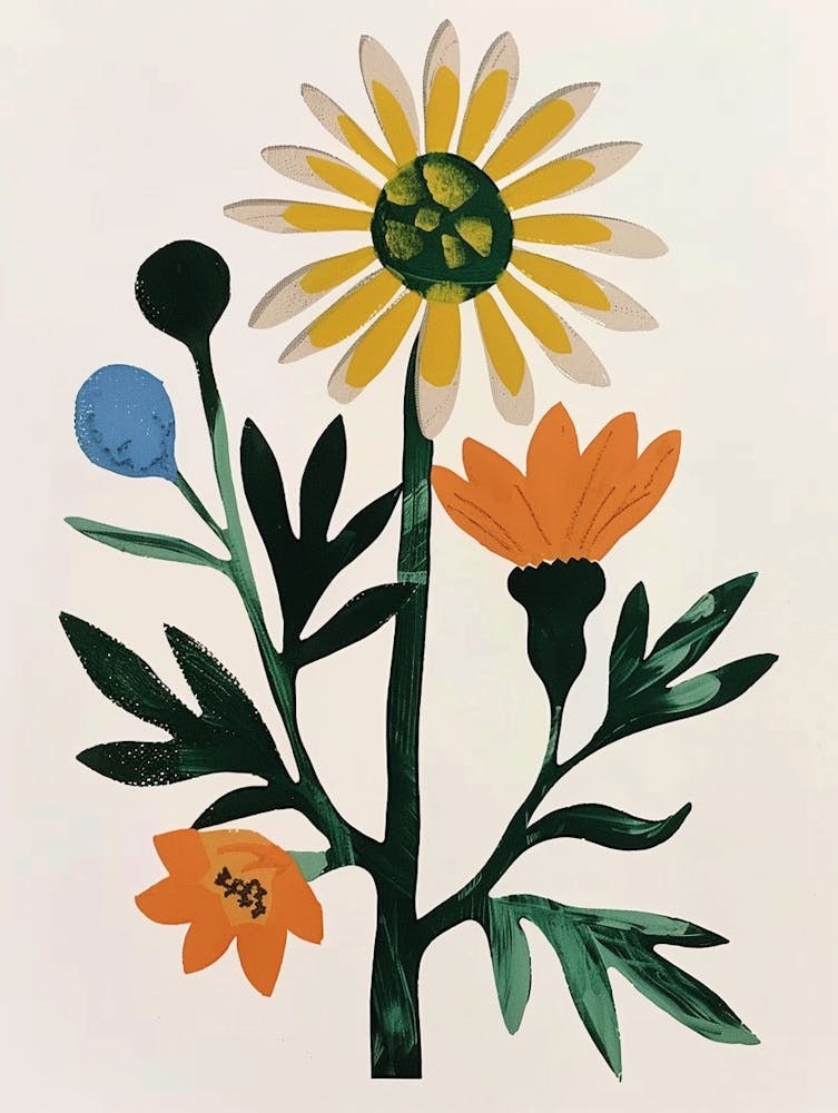 Painted Florals Daisy 2