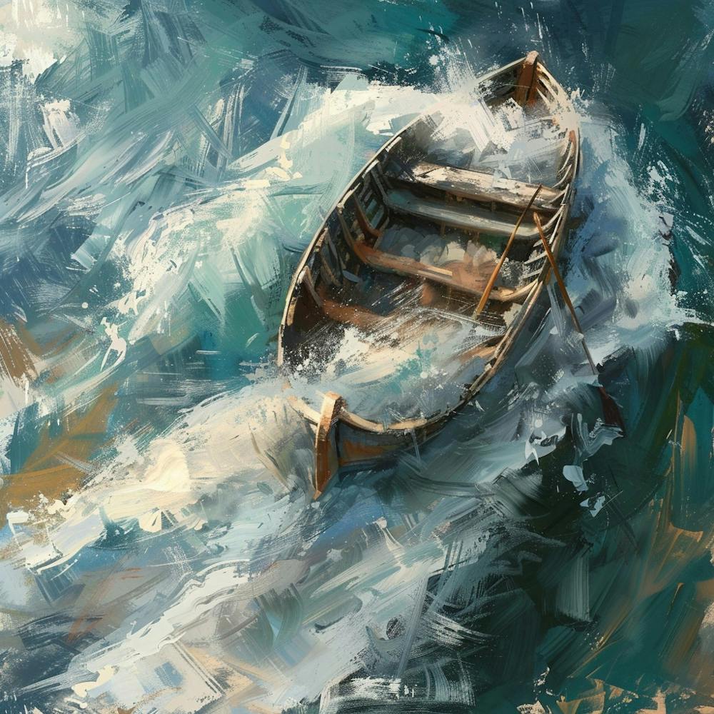 Boat In The Waves