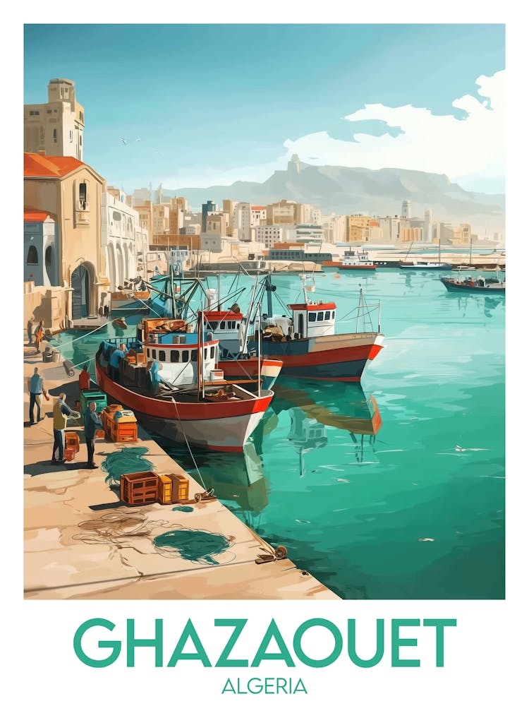 Affiche de voyage Ghazaouet