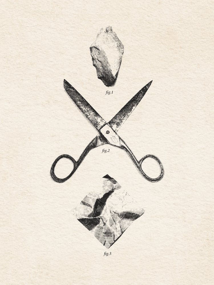 Rock Scissors Paper Vintage