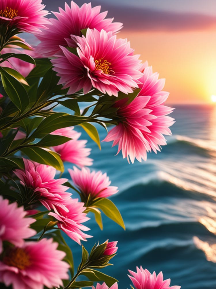Sunset Flowers