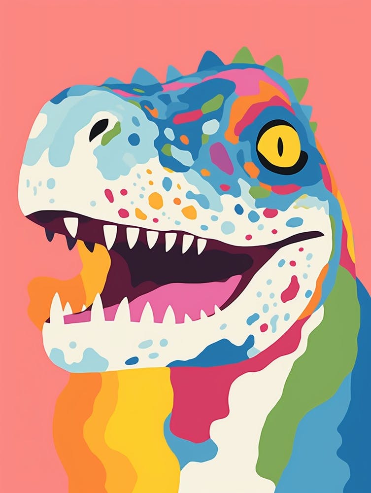 Colourful Dinosaur Compsosuchus 2