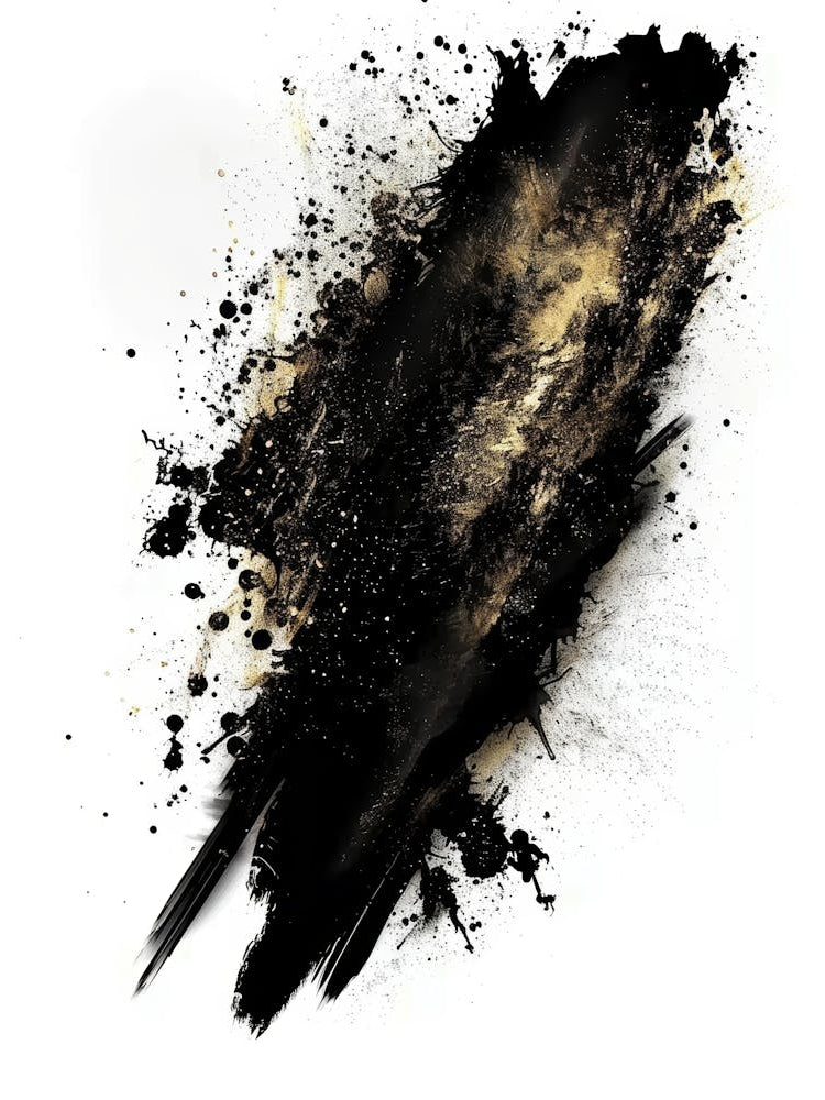 Black Paint Splatter