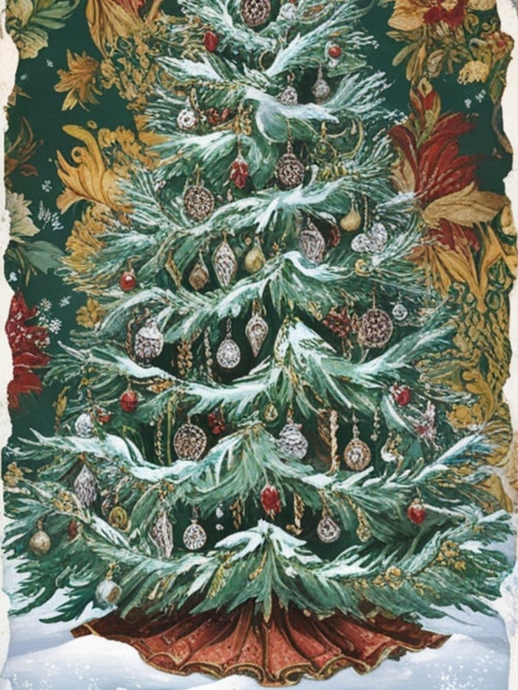 William Morris Christmas Tree 68