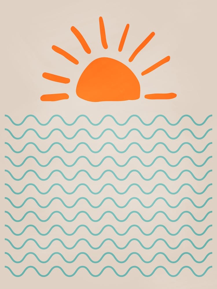 Boho Sun And Wave