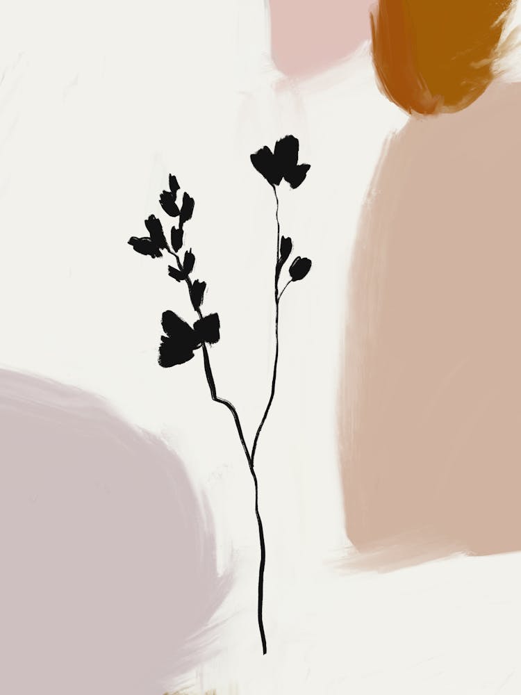 Abstract Flower Painting
