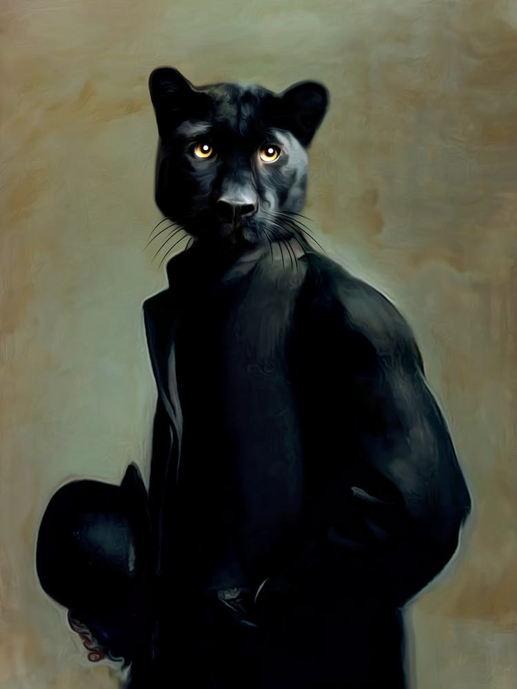 Mysterious Panther Hussein Pet Portraits