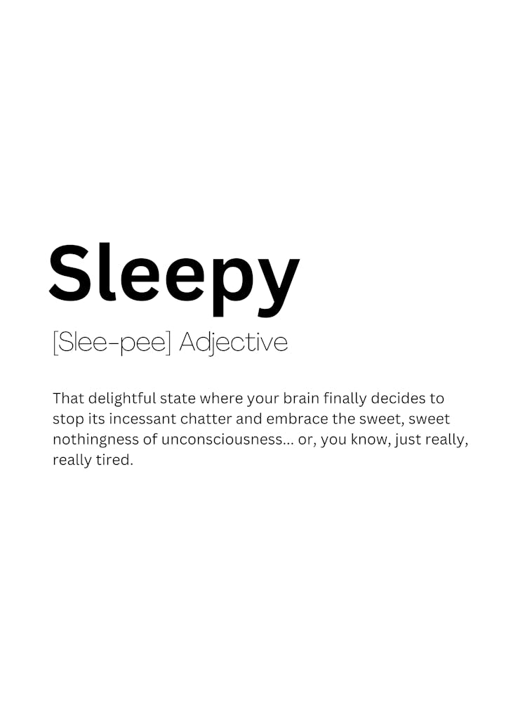 Sleepy Definition Meaning