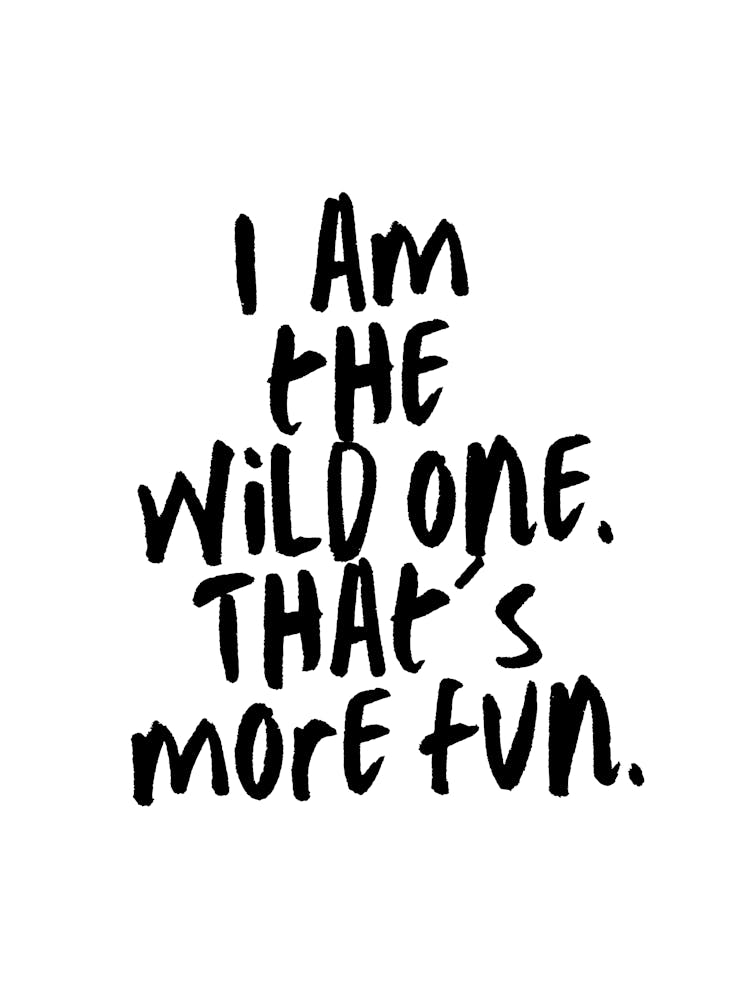 Thre wild one - white