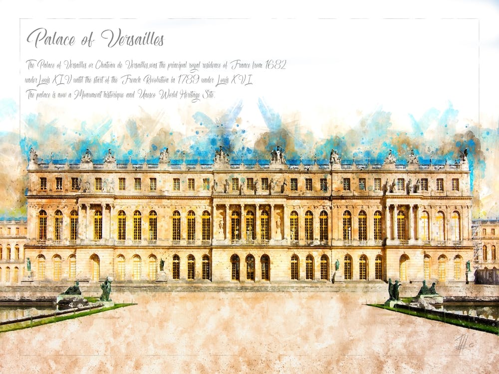 Versailles, Watercolor