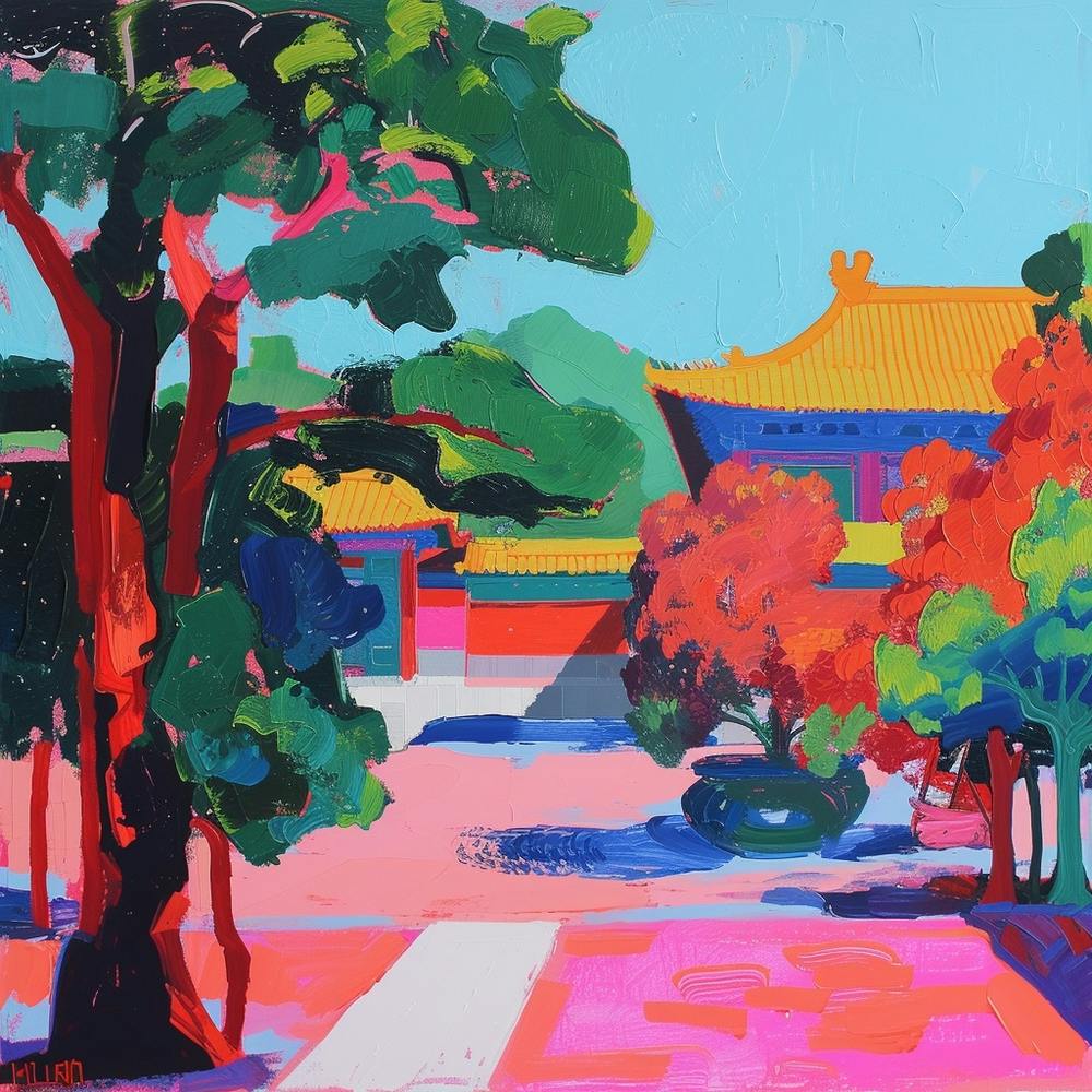 Abstract Park Collection Jingshan Park Beijing China 4