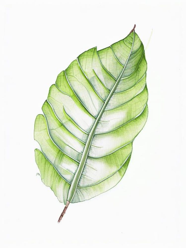 Banana Leaf Illustration