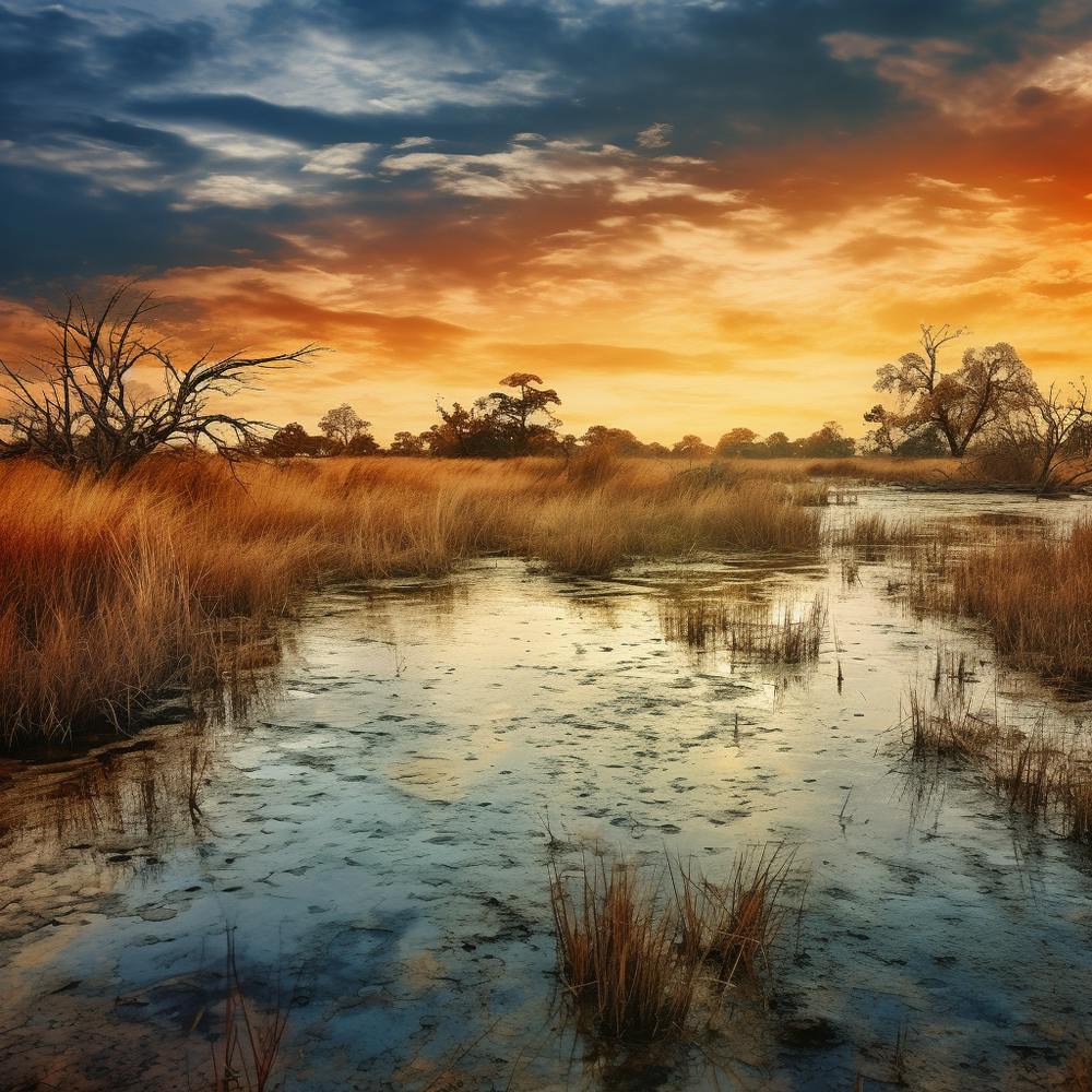 Sunset In The Prairie