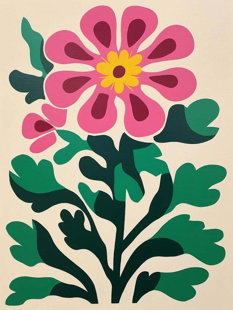 Cut Out Style Flower Art Veronica Flower 5