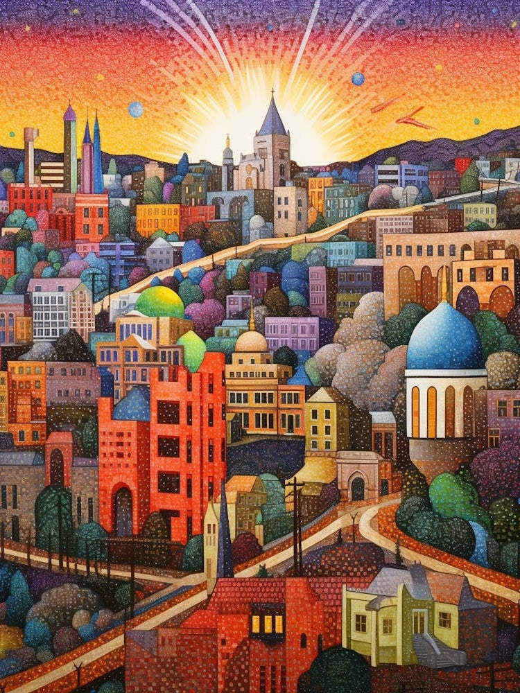 Tacoma Museum District Pointillism 27