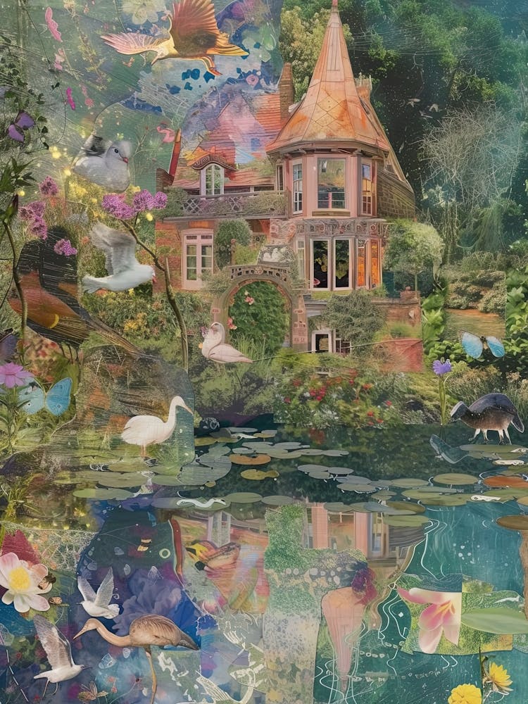 Fairytale Pond Scrapbook Collage 2