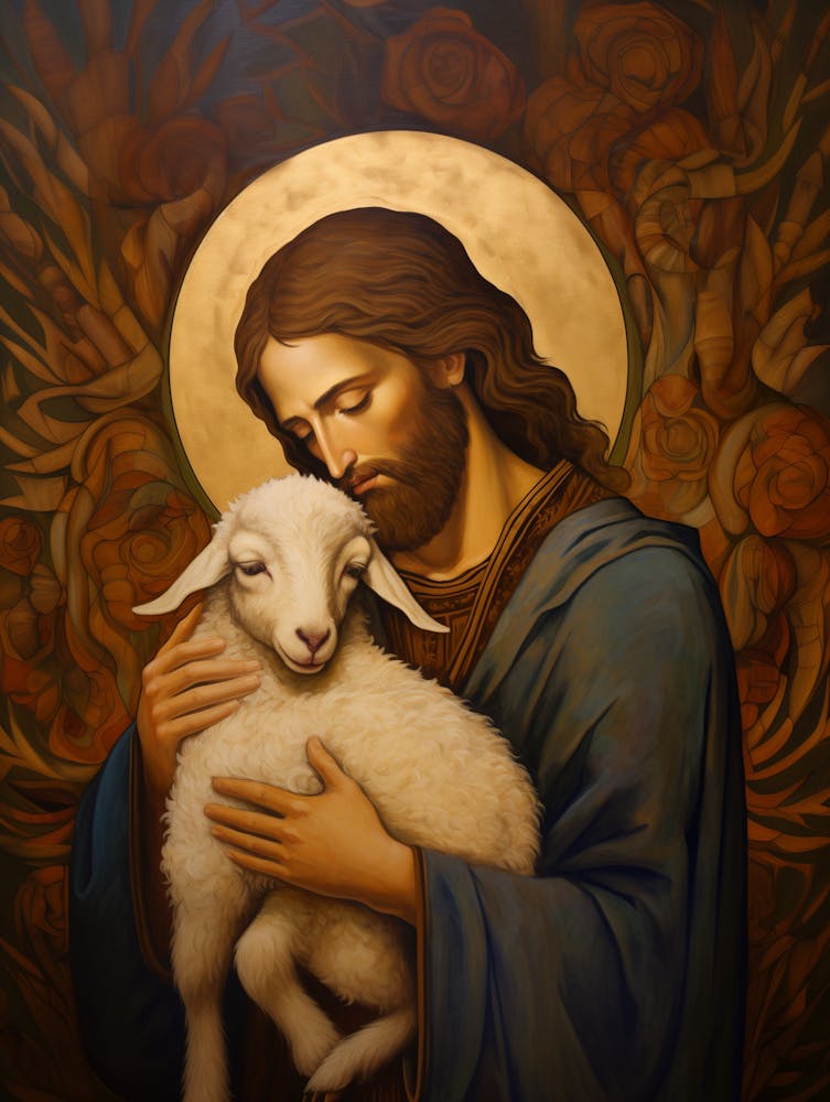 Icône Jésus Bon Pasteur
