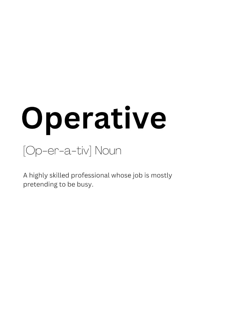 Operative Definition Meaning
