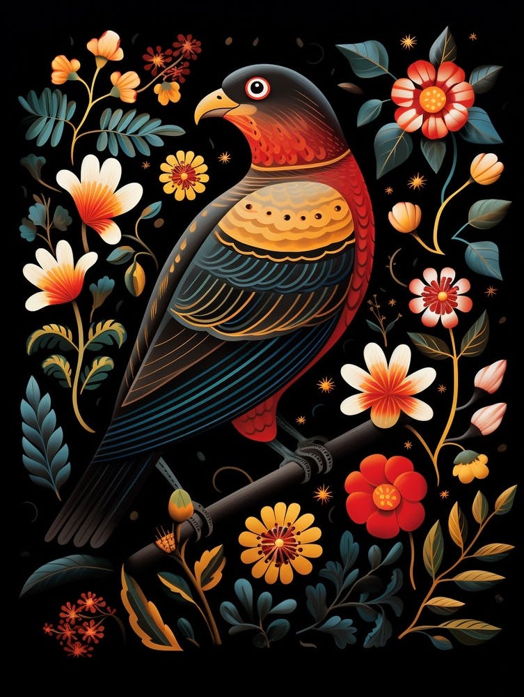 Volksvogel Illustration Sperber 1
