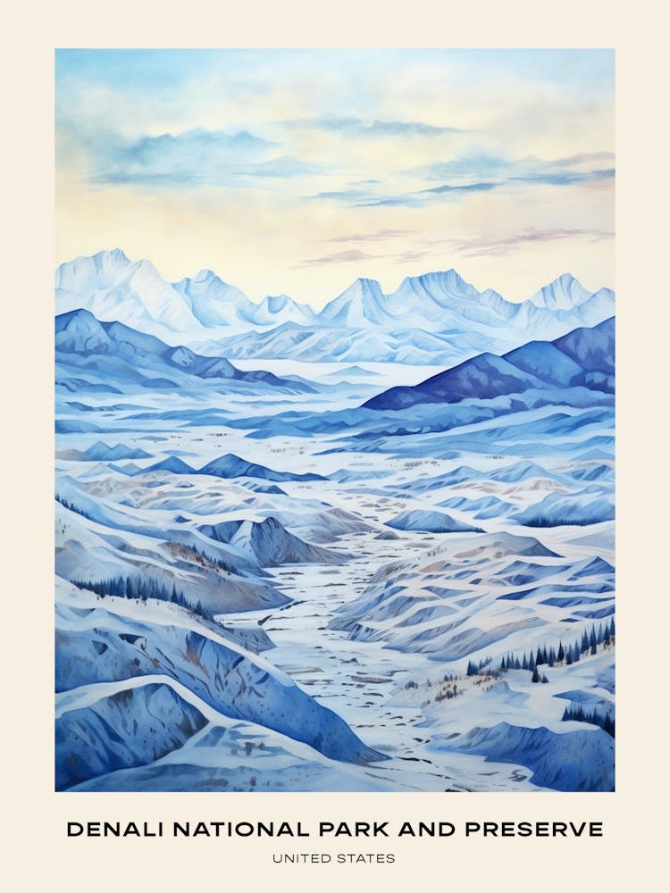 Denali National Park And Preserve United States Of America 6 Affiche