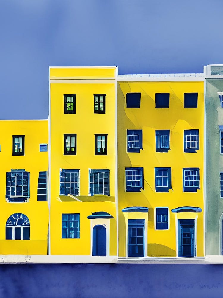 Yellow Lisbon Street Summer